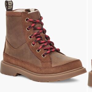 Waterproof Insulated Ugg Lace Up Boot with Side Zip